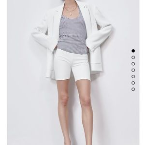Zara white bike shorts - NWT!